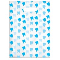Sherman Dental BLUE TEETH SCATTER BAG 7" x 10"